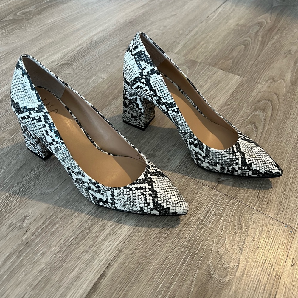 INC chunky block heels